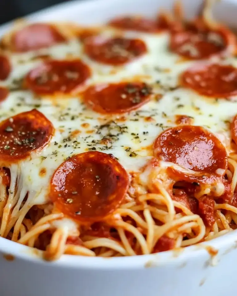 Homemade Pizza Spaghetti Casserole photo
