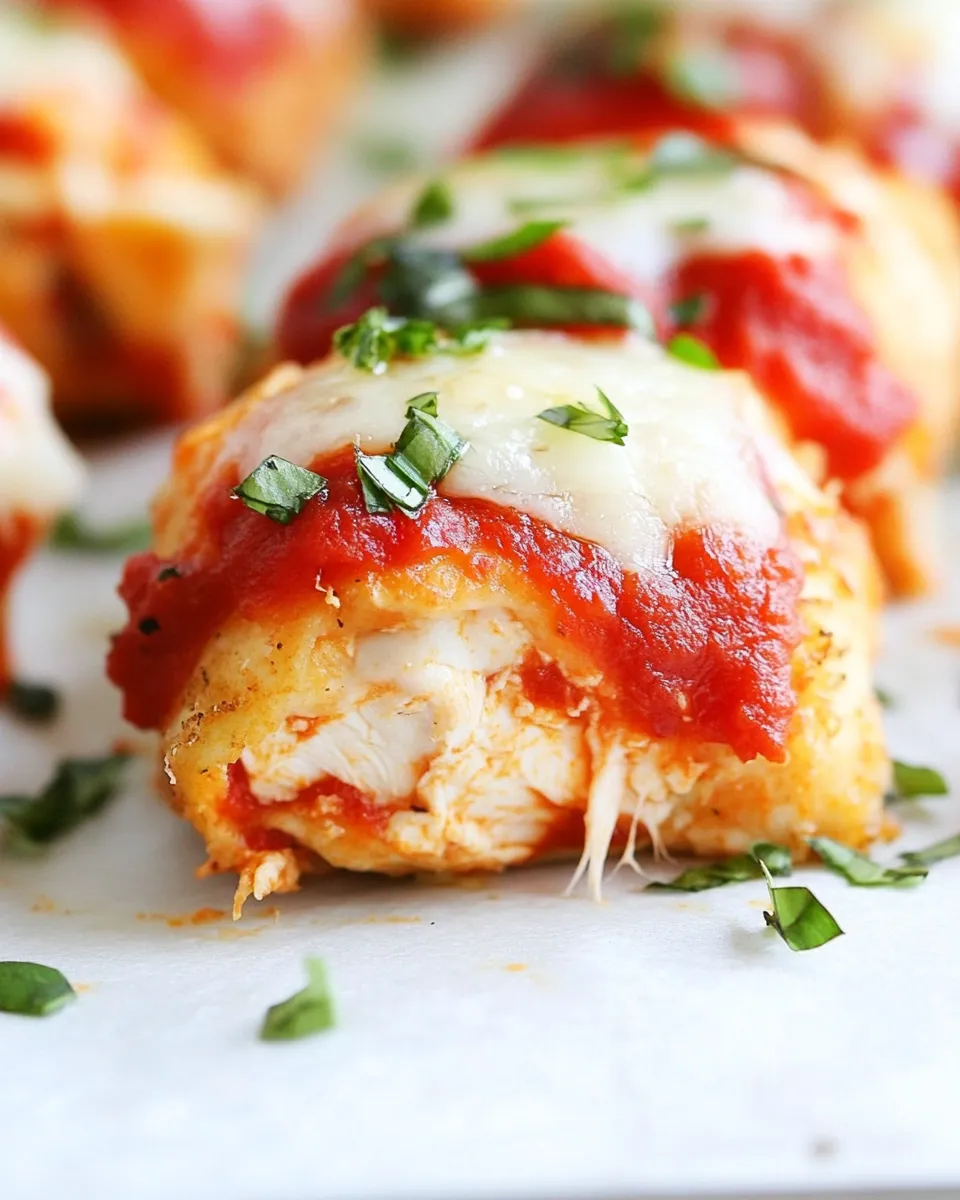 Homemade Pizza Stuffed Chicken Roll-Ups photo