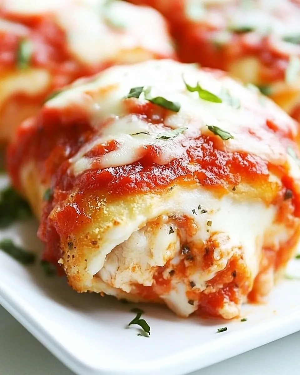 Classic Pizza Stuffed Chicken Roll-Ups image
