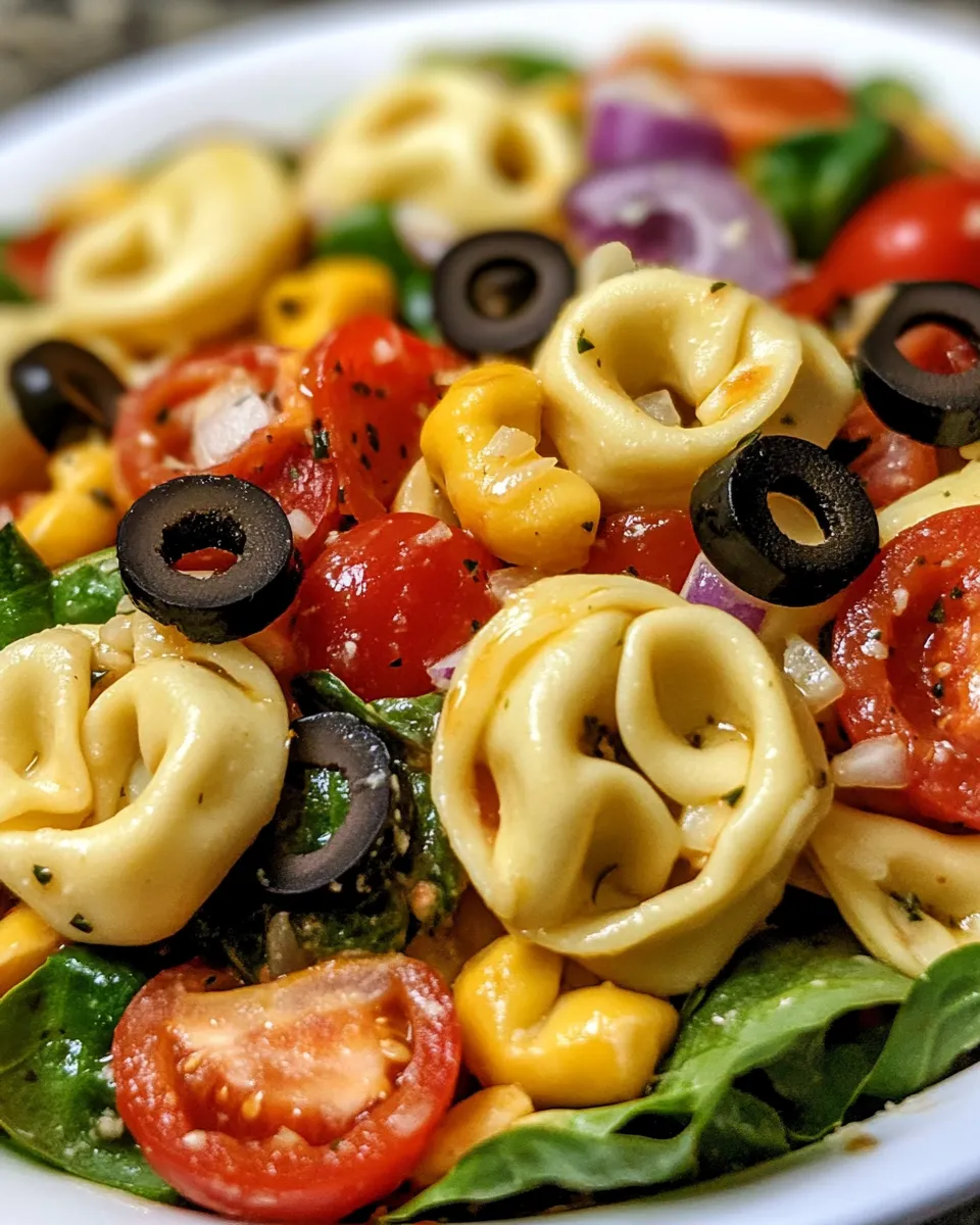 Classic Pizza Tortellini Salad image
