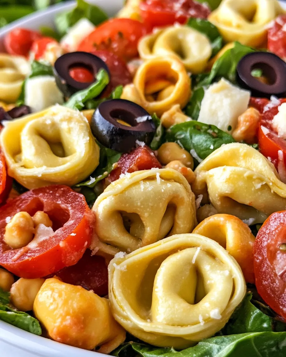 Delicious Pizza Tortellini Salad plate image