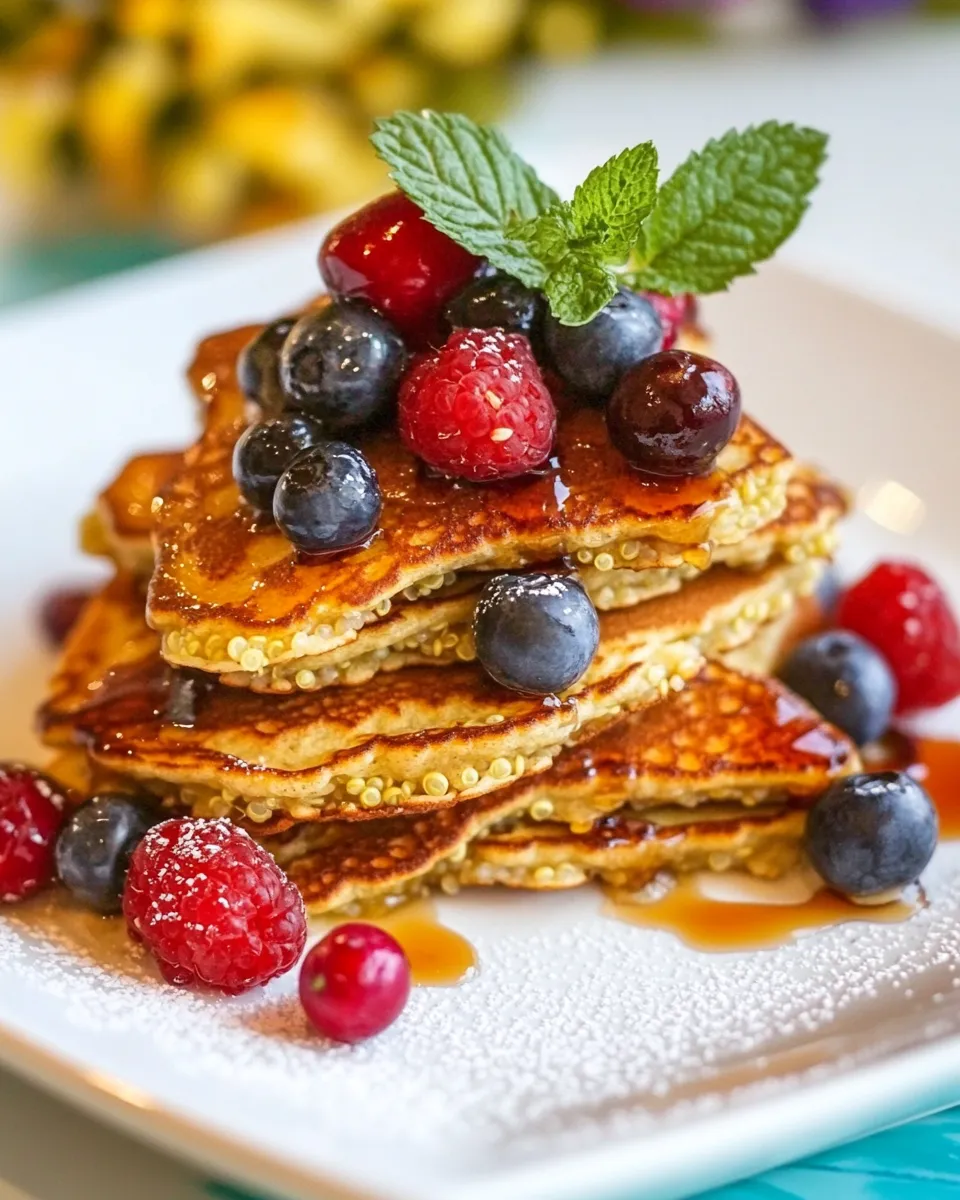Classic Protein Quinoa Pancakes recipe photo