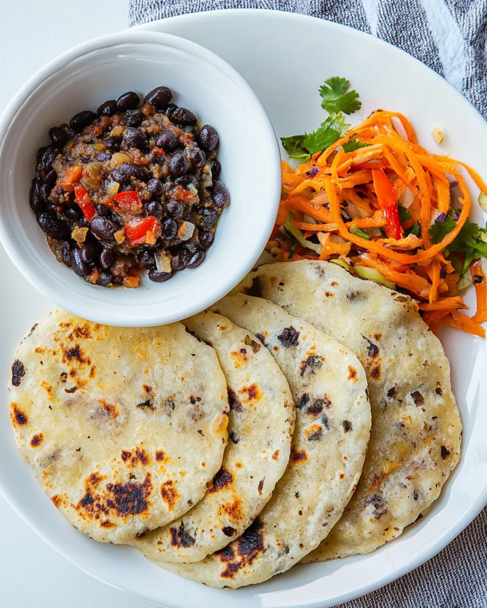 Homemade Pupusas with Black Beans photo