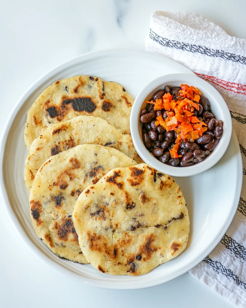 Easy Pupusas with Black Beans recipe photo