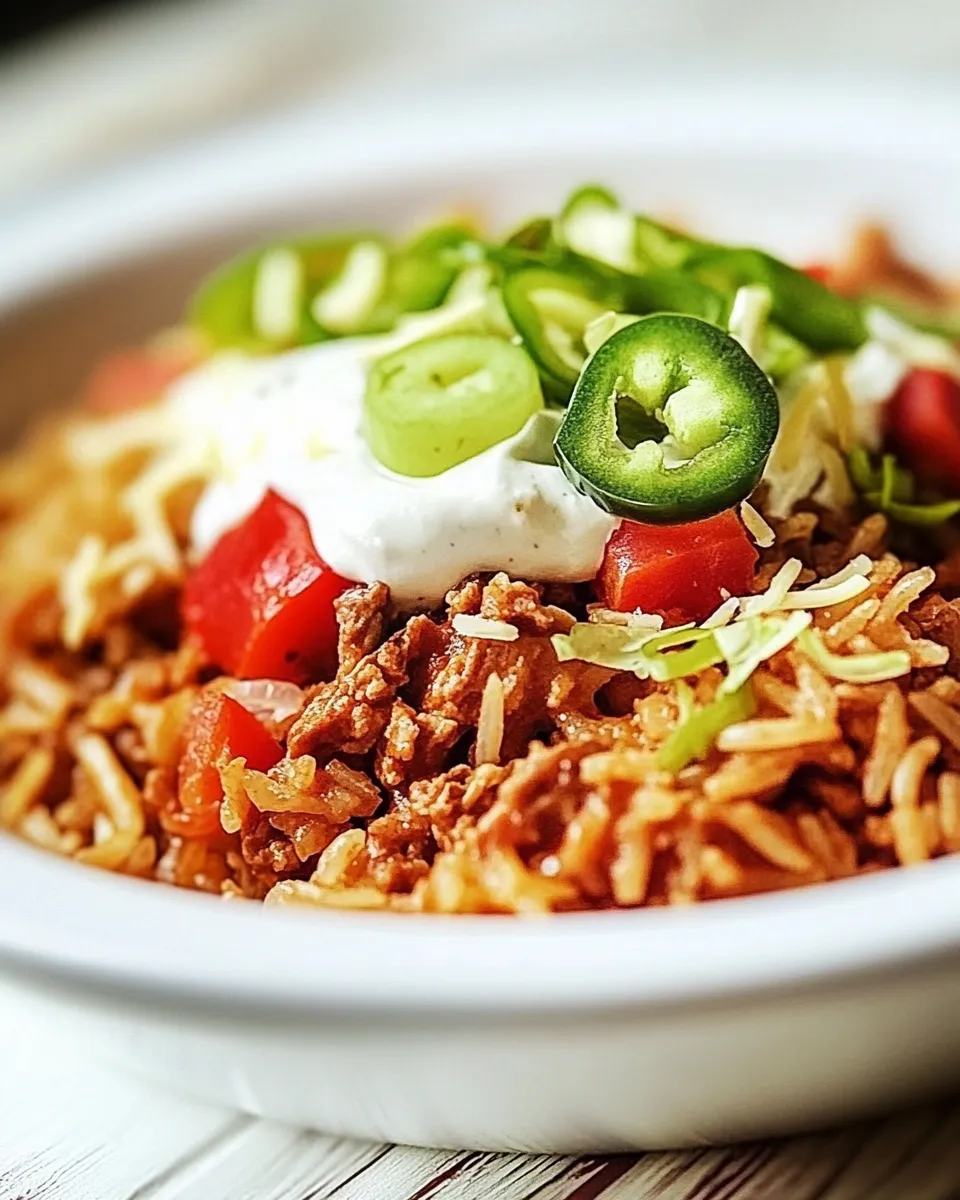 easy Quick One-Skillet Taco Turkey and Rice picture