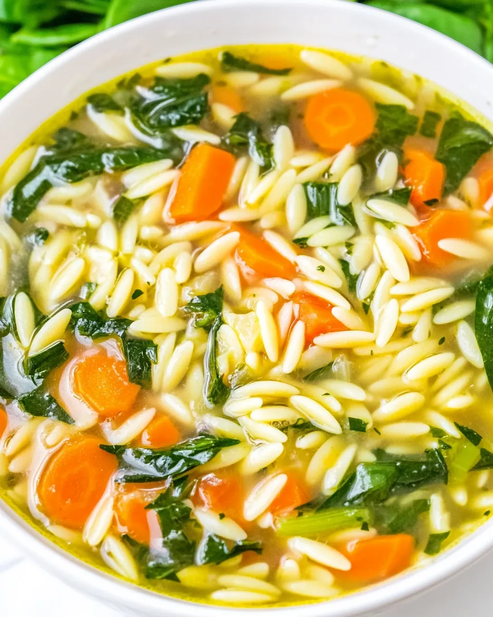 Easy Quick Orzo Soup recipe photo