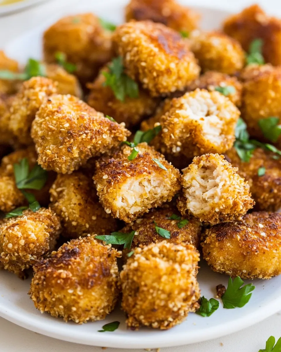 Delicious Quinoa Chicken Nuggets plate image