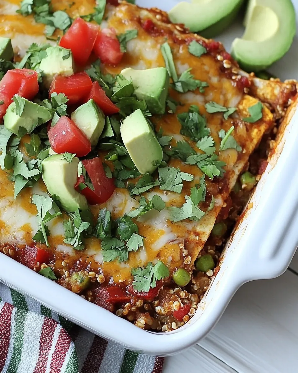 Easy Quinoa Fiesta Enchilada Bake recipe photo