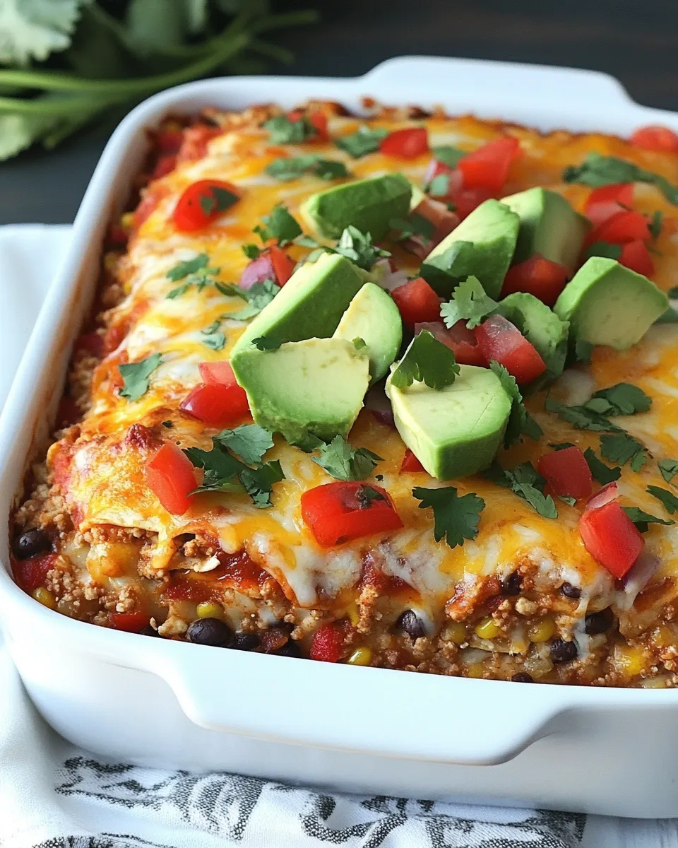 Delicious Quinoa Fiesta Enchilada Bake dish photo
