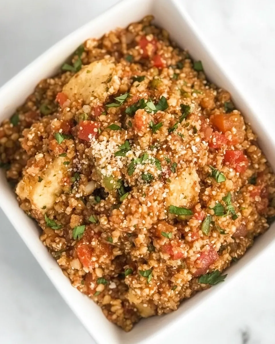 Delicious Quinoa Jambalaya dish photo