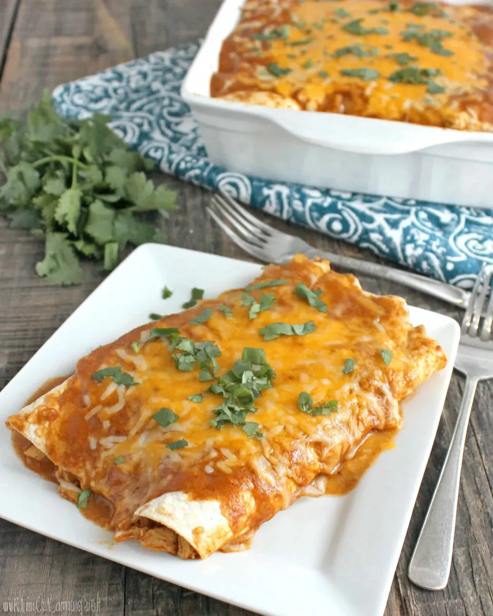 Homemade Ranch Chicken Enchiladas recipe photo