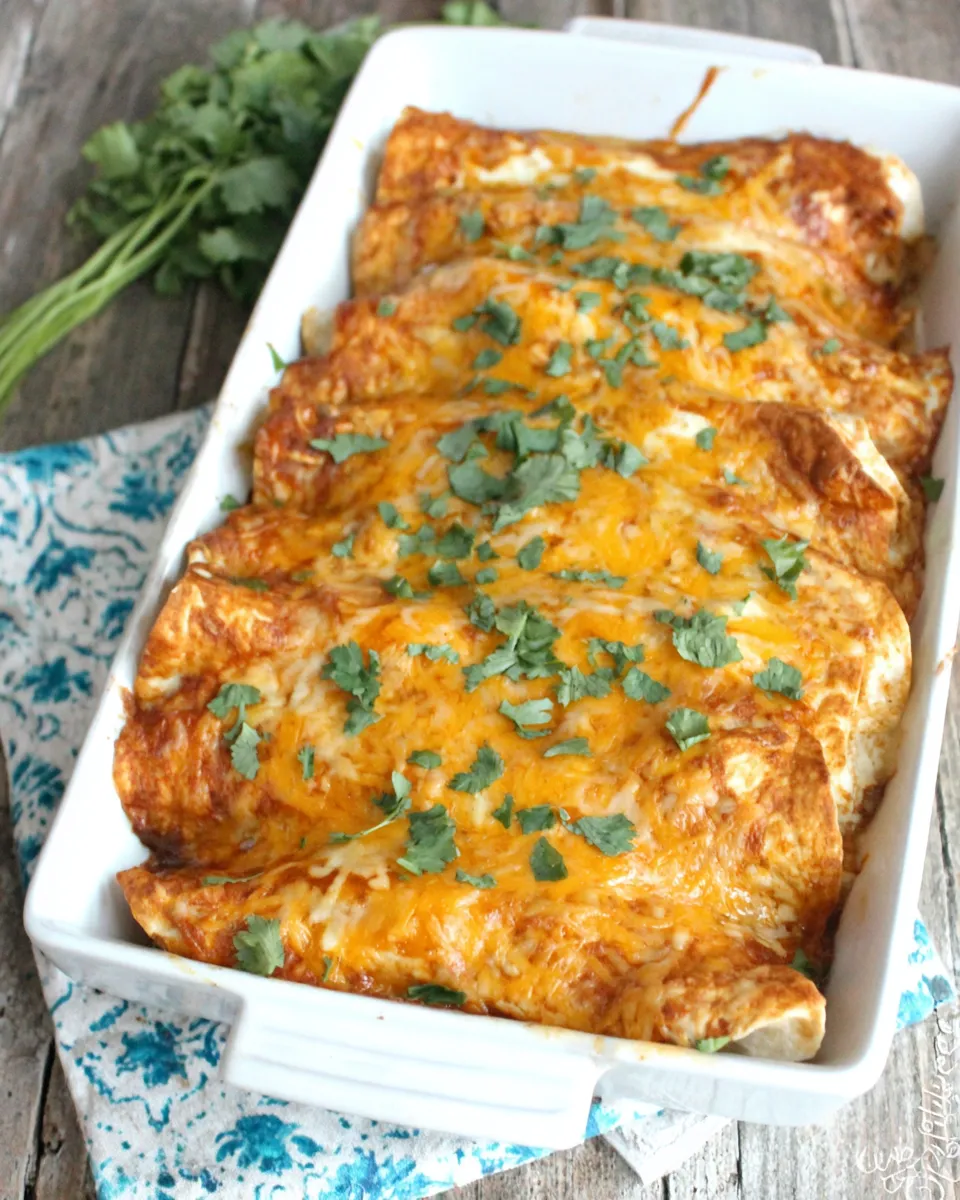 Delicious Ranch Chicken Enchiladas plate image