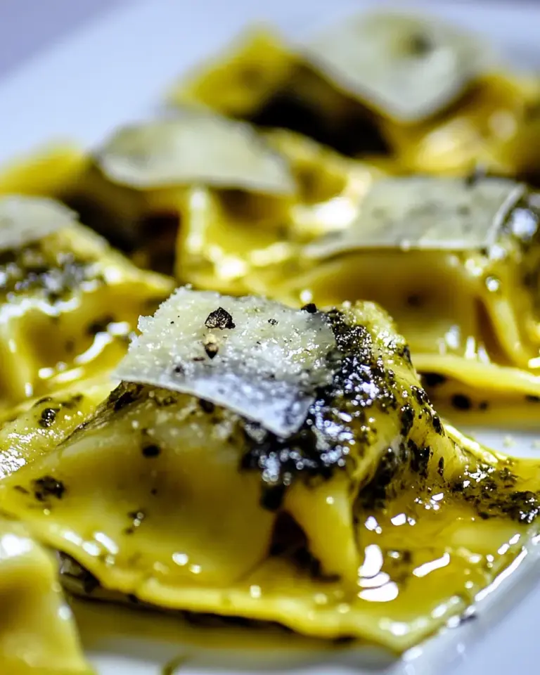 Homemade Ravioli with Pesto Sauce Recipe photo