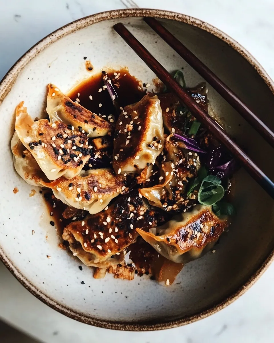 Classic Red Cabbage Tofu Potstickers image