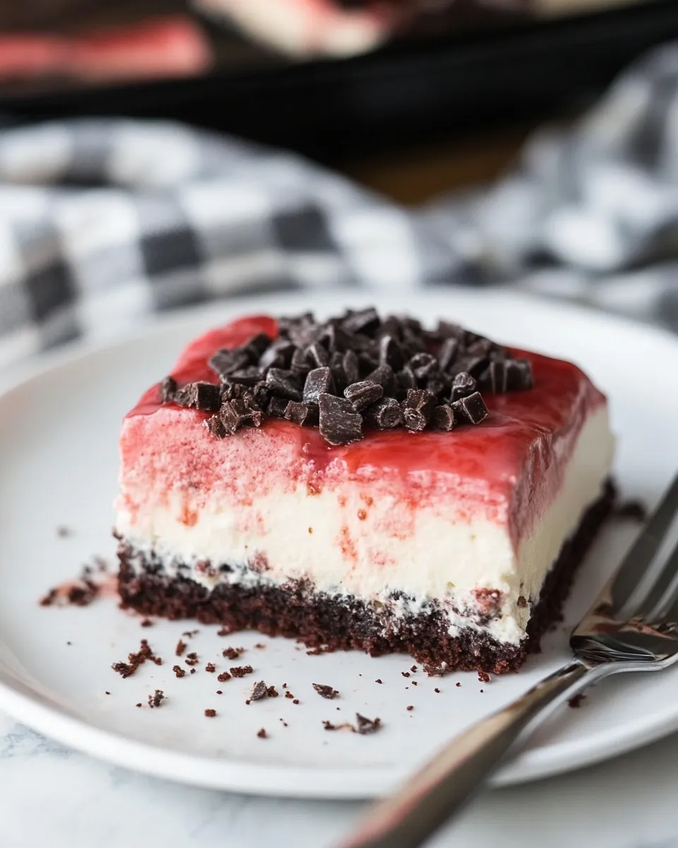 Easy Red Velvet Cheesecake Dessert Lasagna picture