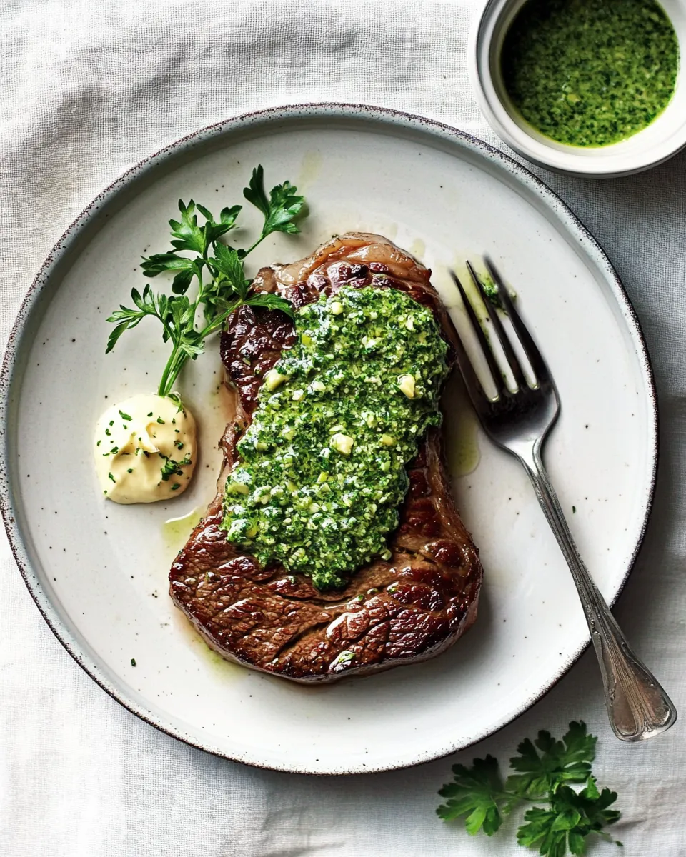 classic Reverse Seared Steak with Garlic Herb Butter Recipe image