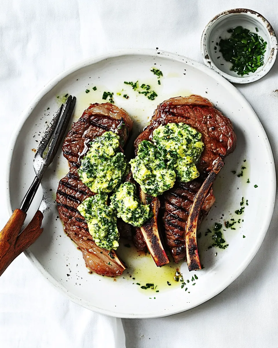 delicious Reverse Seared Steak with Garlic Herb Butter Recipe shot