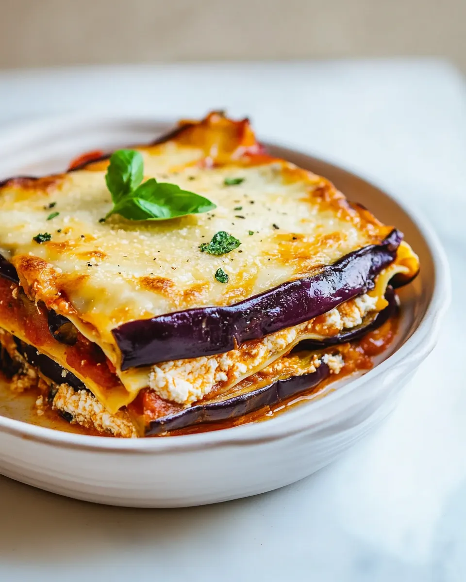 Homemade Ricotta and Eggplant Lasagna Recipe photo