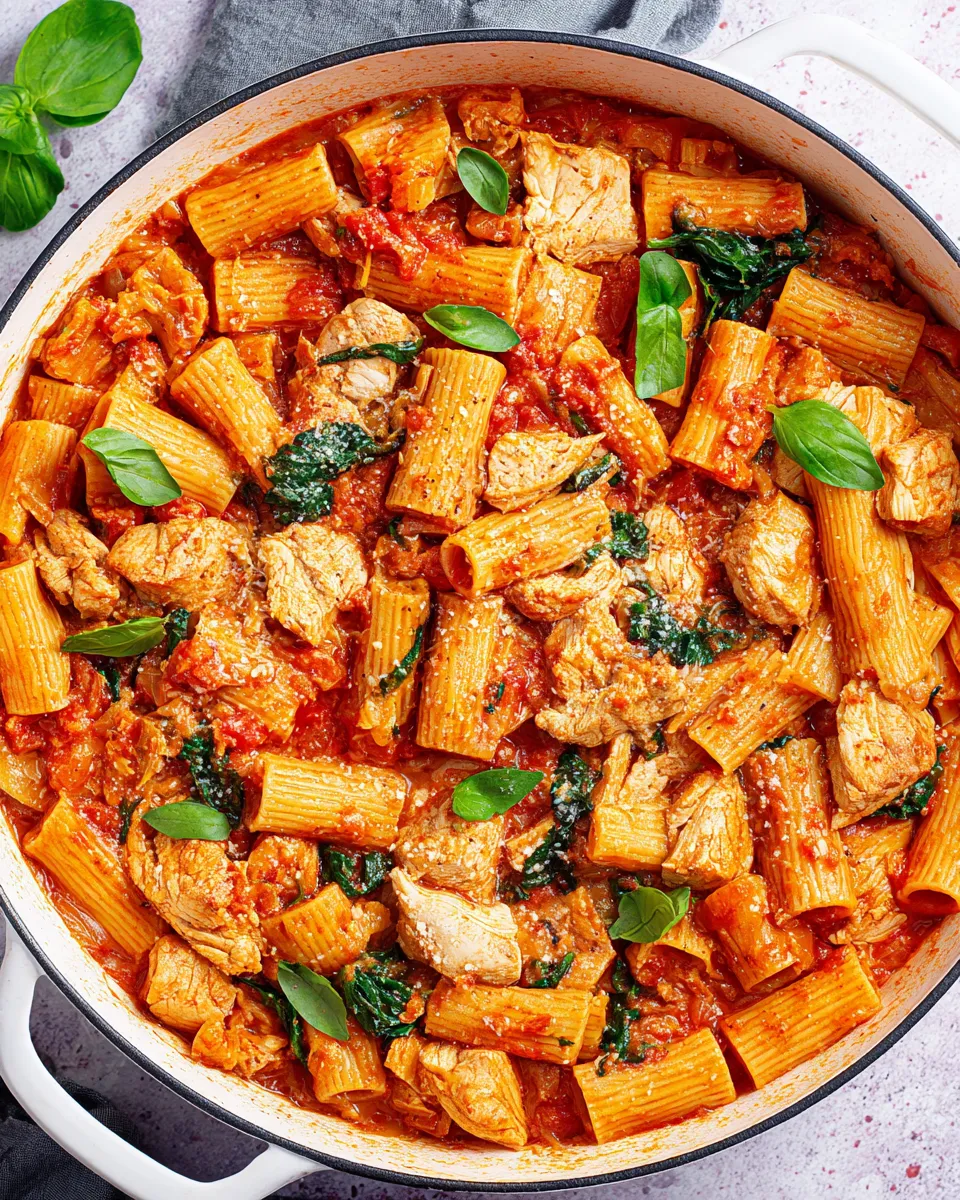Classic Rigatoni Arrabbiata with Chicken image