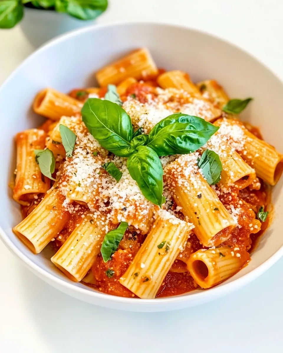 Easy Rigatoni Pomodoro recipe photo