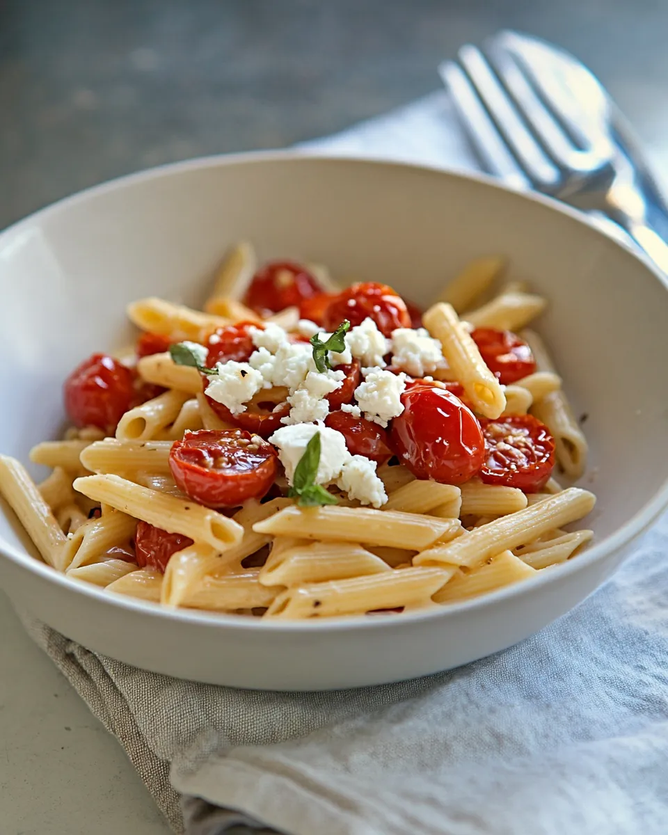 Classic Roasted Tomato Penne with Goat Cheese image