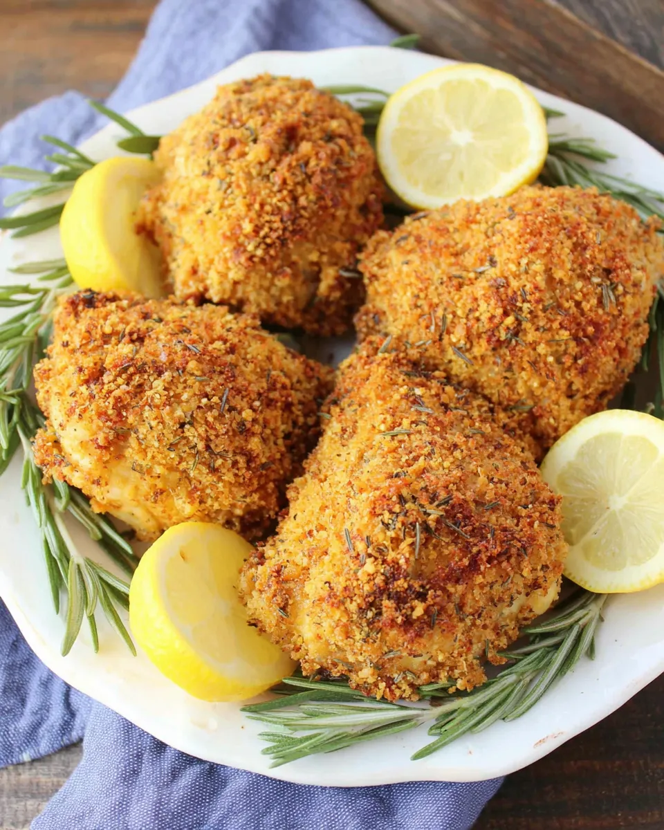 Classic Rosemary-Lemon Oven-Fried Chicken image
