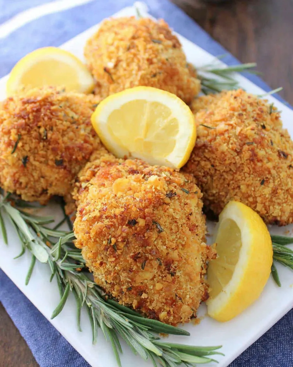 Easy Rosemary-Lemon Oven-Fried Chicken recipe photo