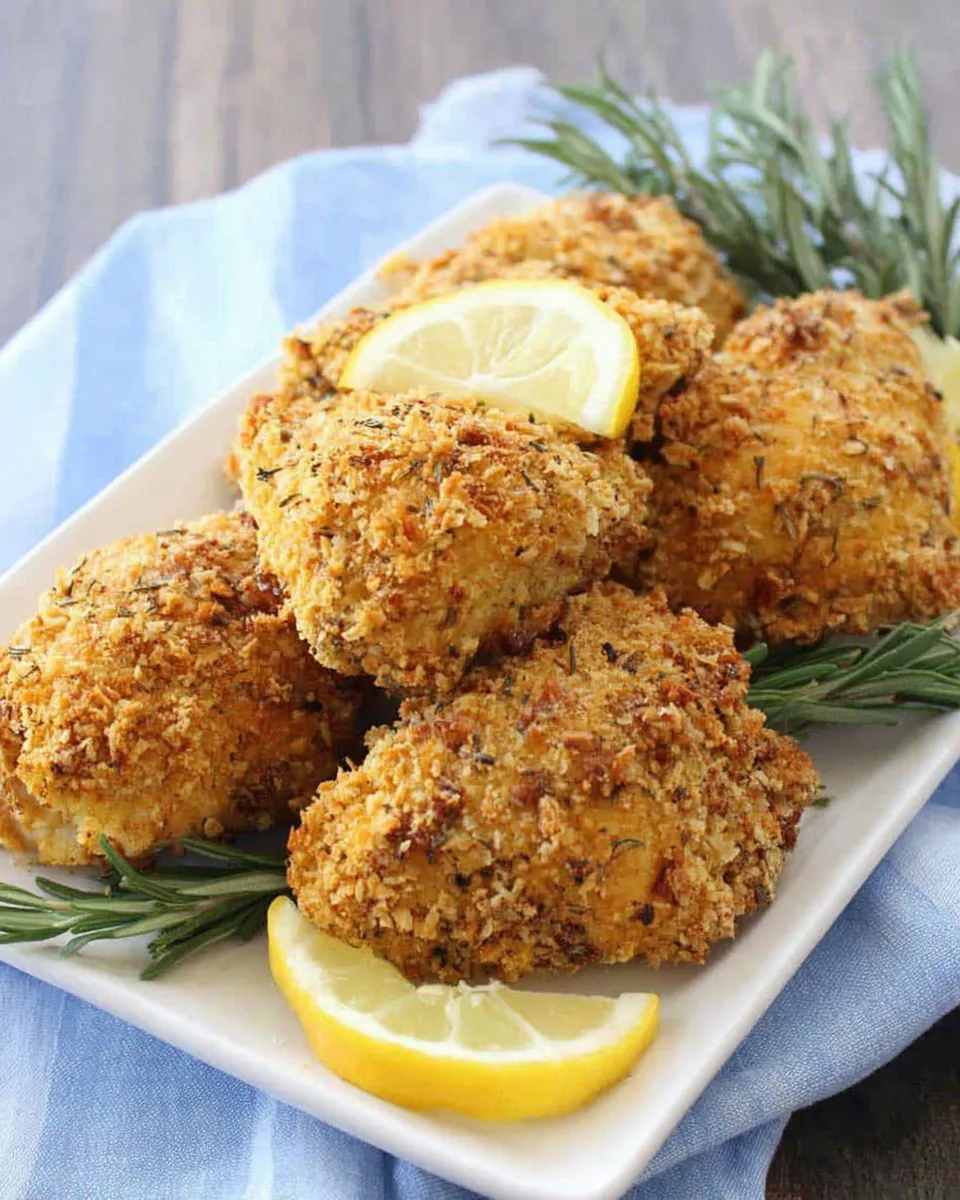 Delicious Rosemary-Lemon Oven-Fried Chicken dish photo