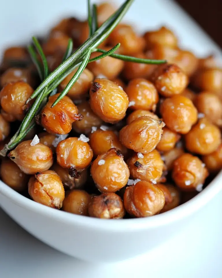Homemade Rosemary & Sea Salt Roasted Chickpeas photo