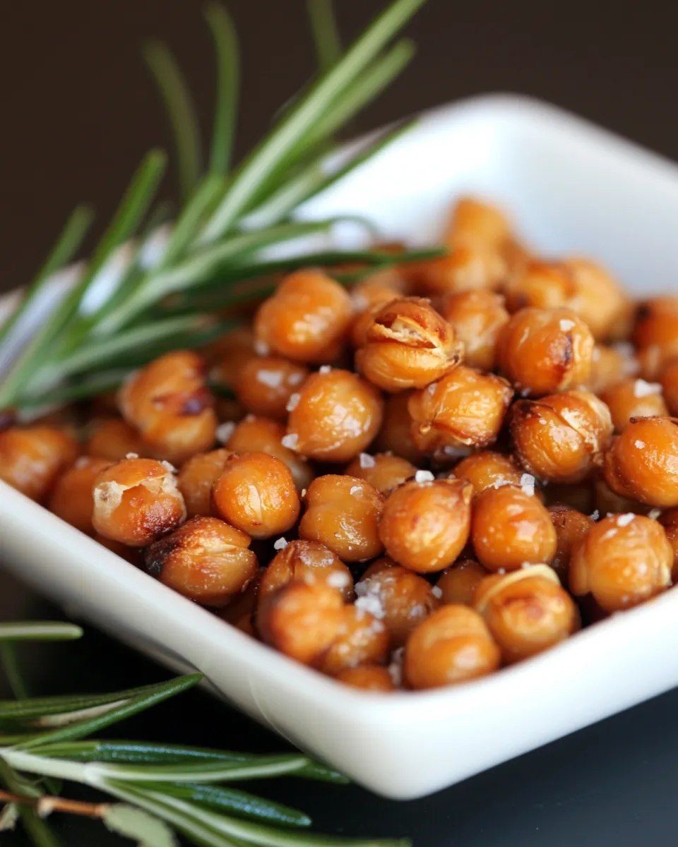 Delicious Rosemary & Sea Salt Roasted Chickpeas dish photo