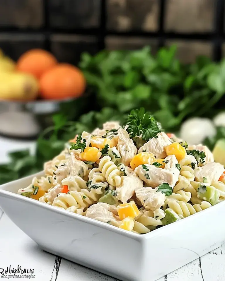 Homemade Rotisserie Chicken Ranch Pasta Salad photo