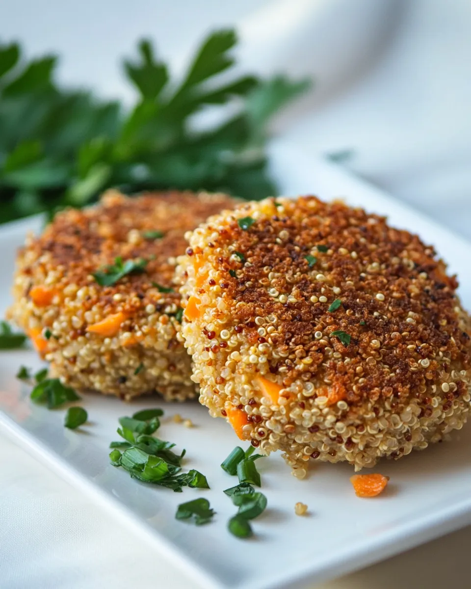Delicious Salmon Quinoa Cakes food shot