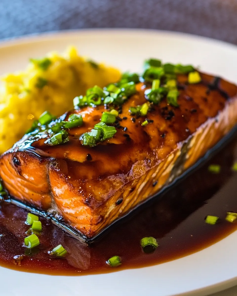 Delicious Salmon Teriyaki Recipe plate image