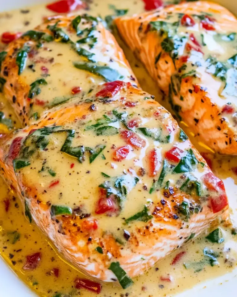 Homemade Salmon in Roasted Pepper Sauce photo