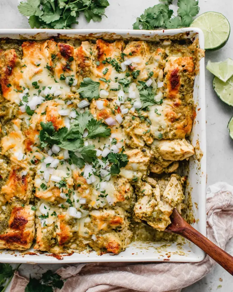 Homemade Salsa Verde Chicken Casserole photo