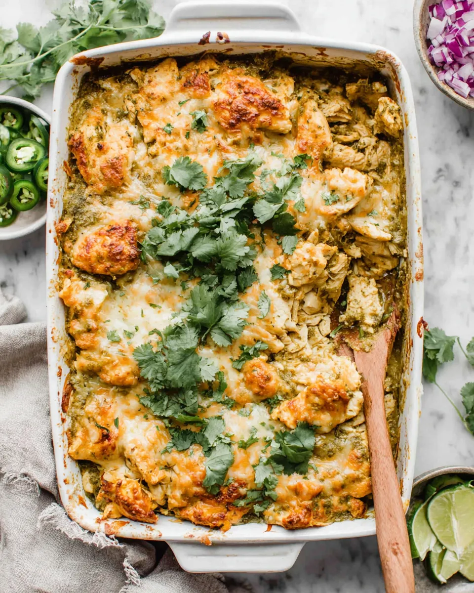 Classic Salsa Verde Chicken Casserole image