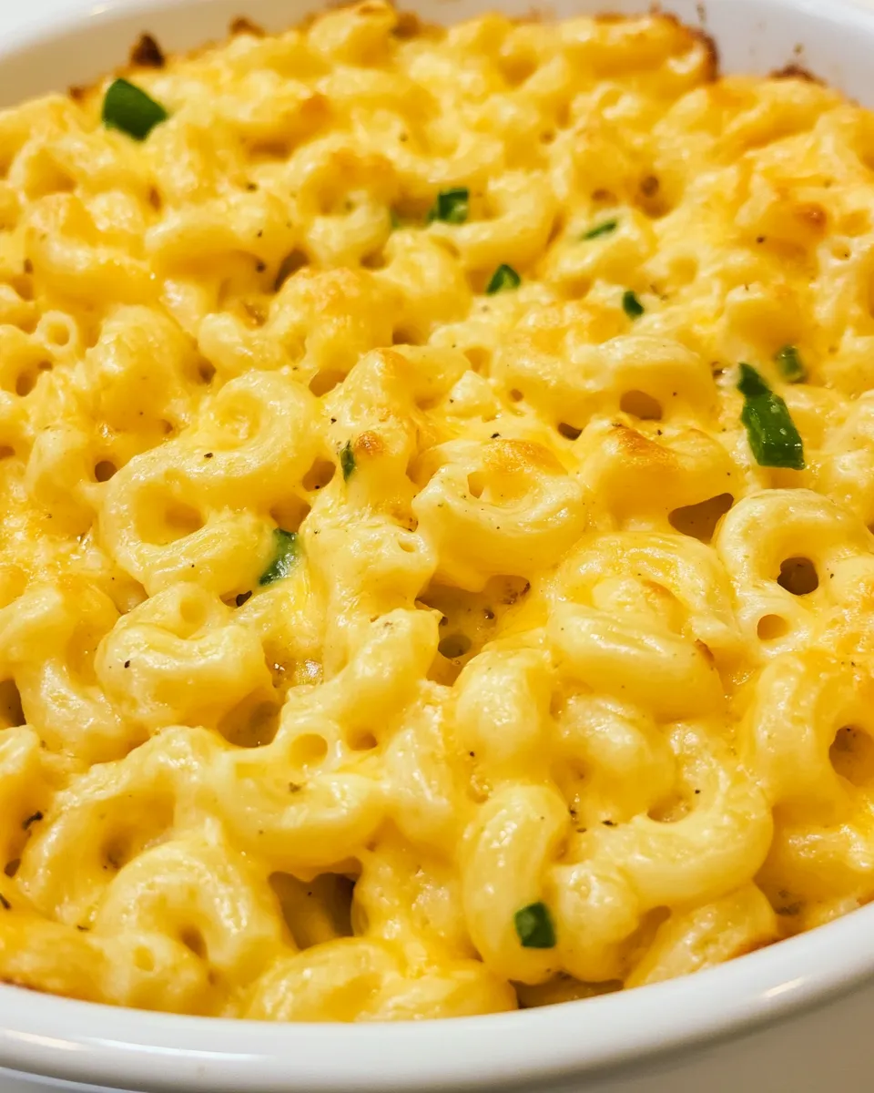 Delicious Salsa Verde Pepper Jack Macaroni and Cheese dish photo