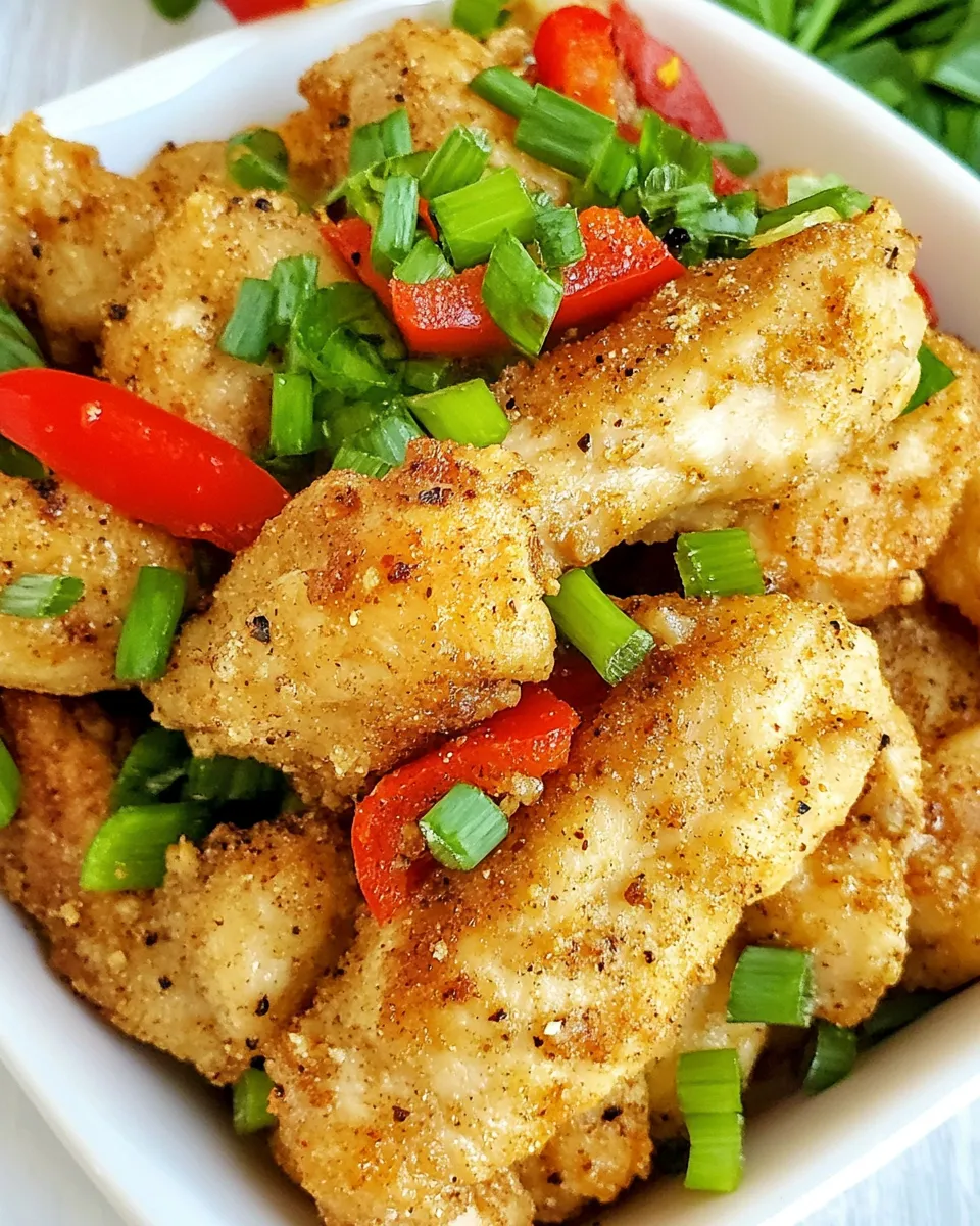 Delicious Salt and Pepper Chicken dish photo