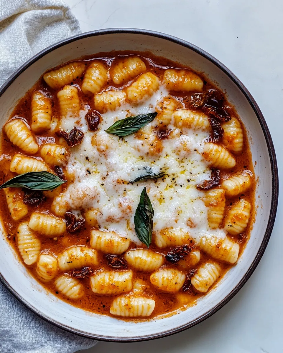 Classic Saucy Sun Dried Tomato Gnocchi. image