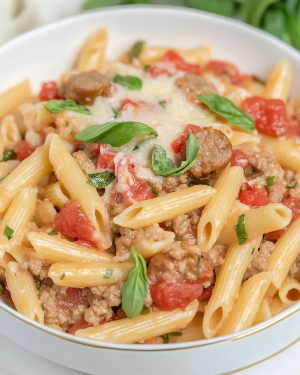 Homemade Sausage Penne Pasta photo