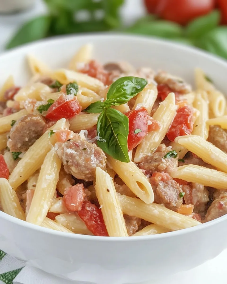 Classic Sausage Penne Pasta image