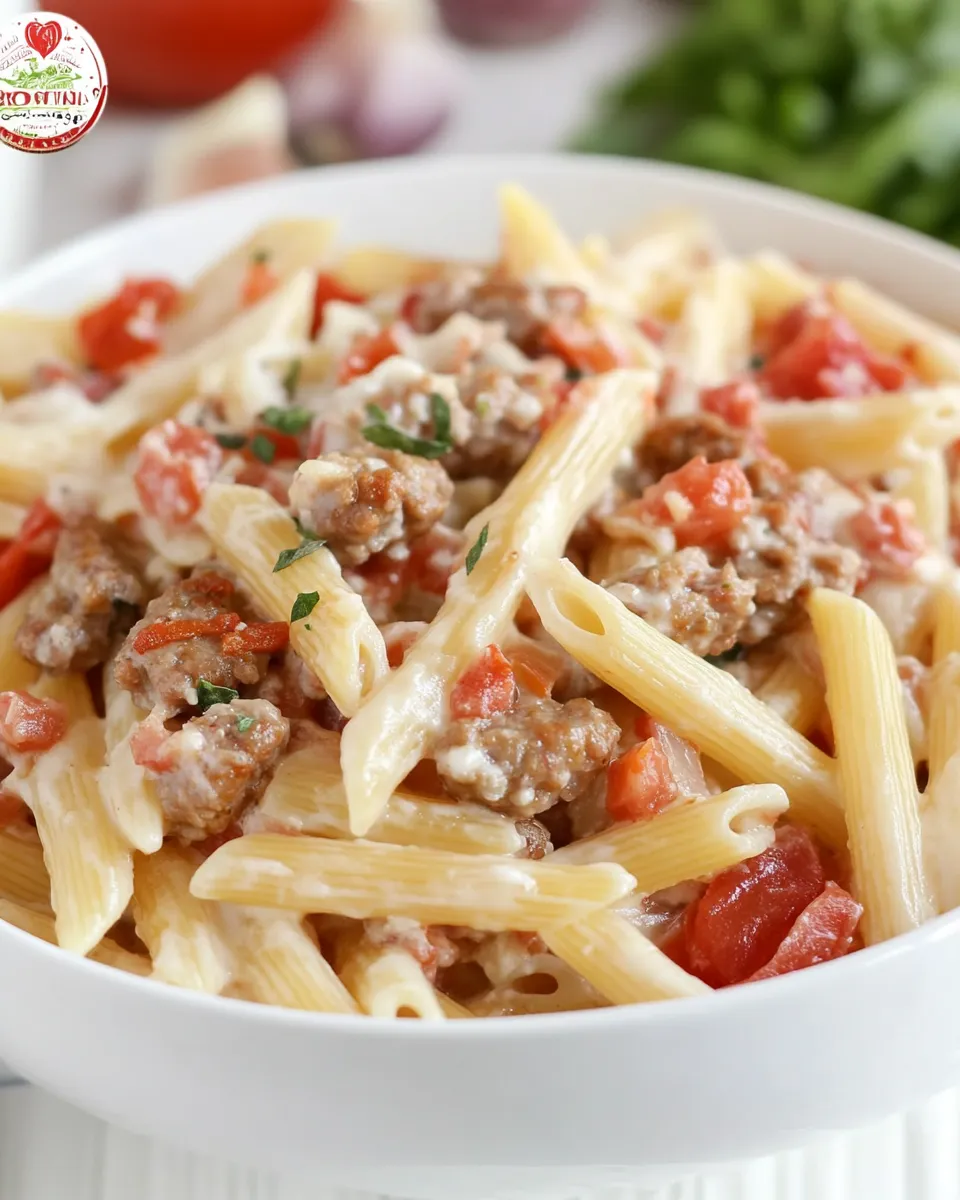 Easy Sausage Penne Pasta recipe photo