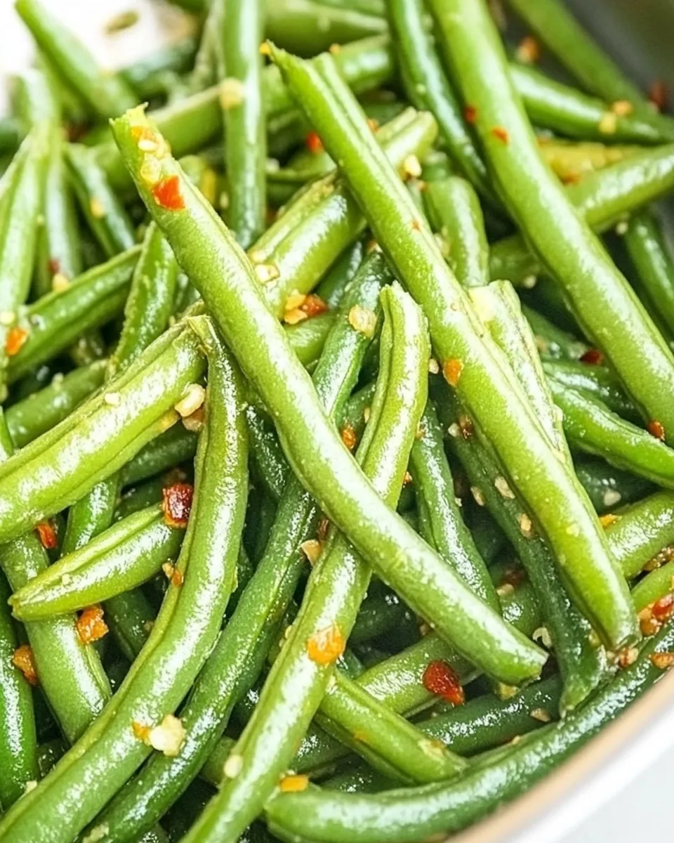 Delicious Sauteed Green Beans shot