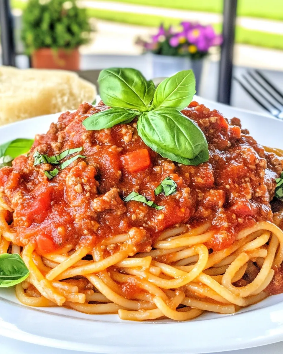 Classic School Cafeteria Spaghetti & Meat Sauce image