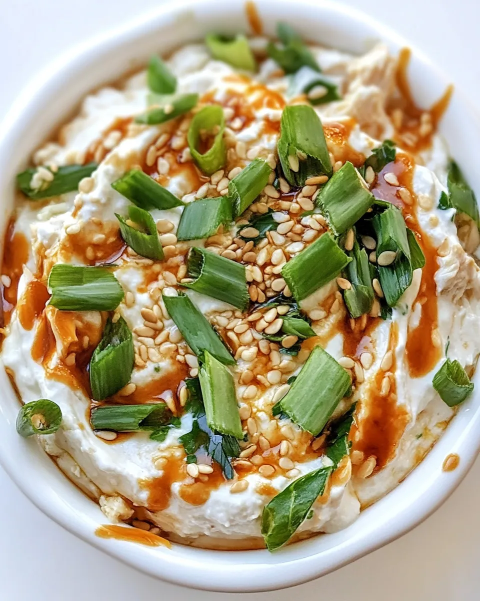 Delicious Sesame Chicken Dip food shot