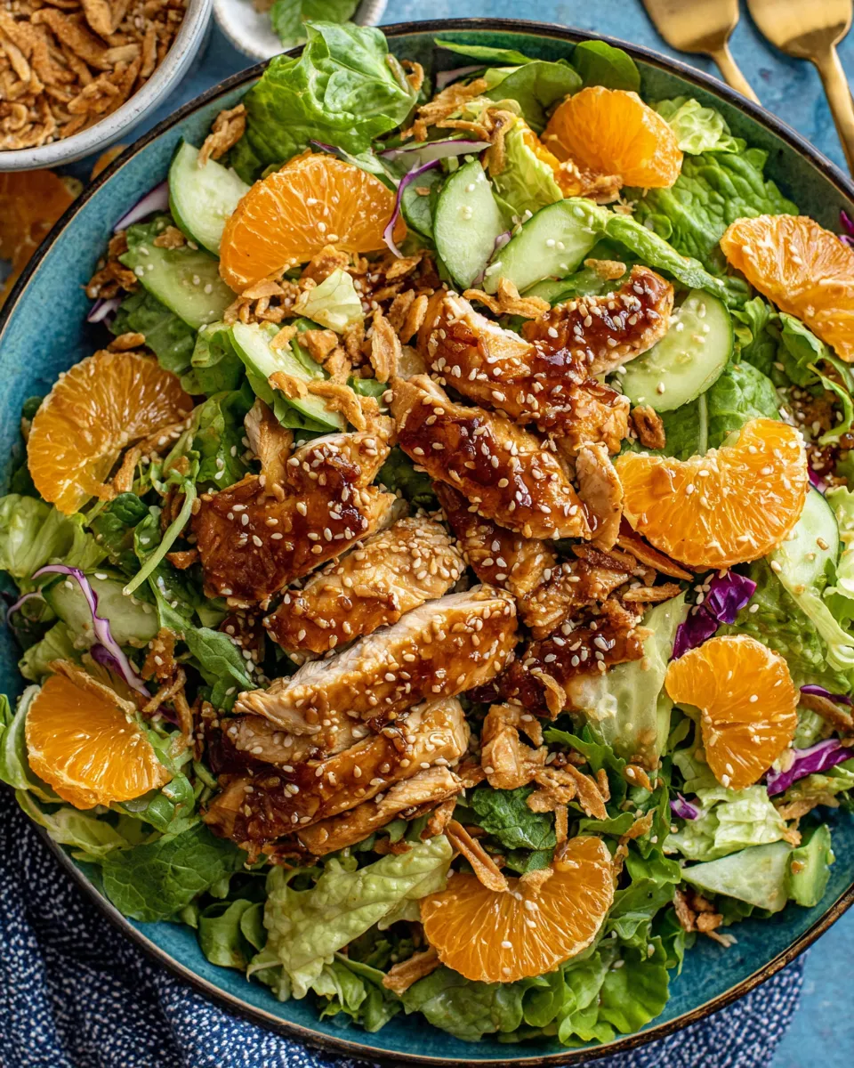 Classic Sesame Ginger Orange Chicken Salad. dish photo