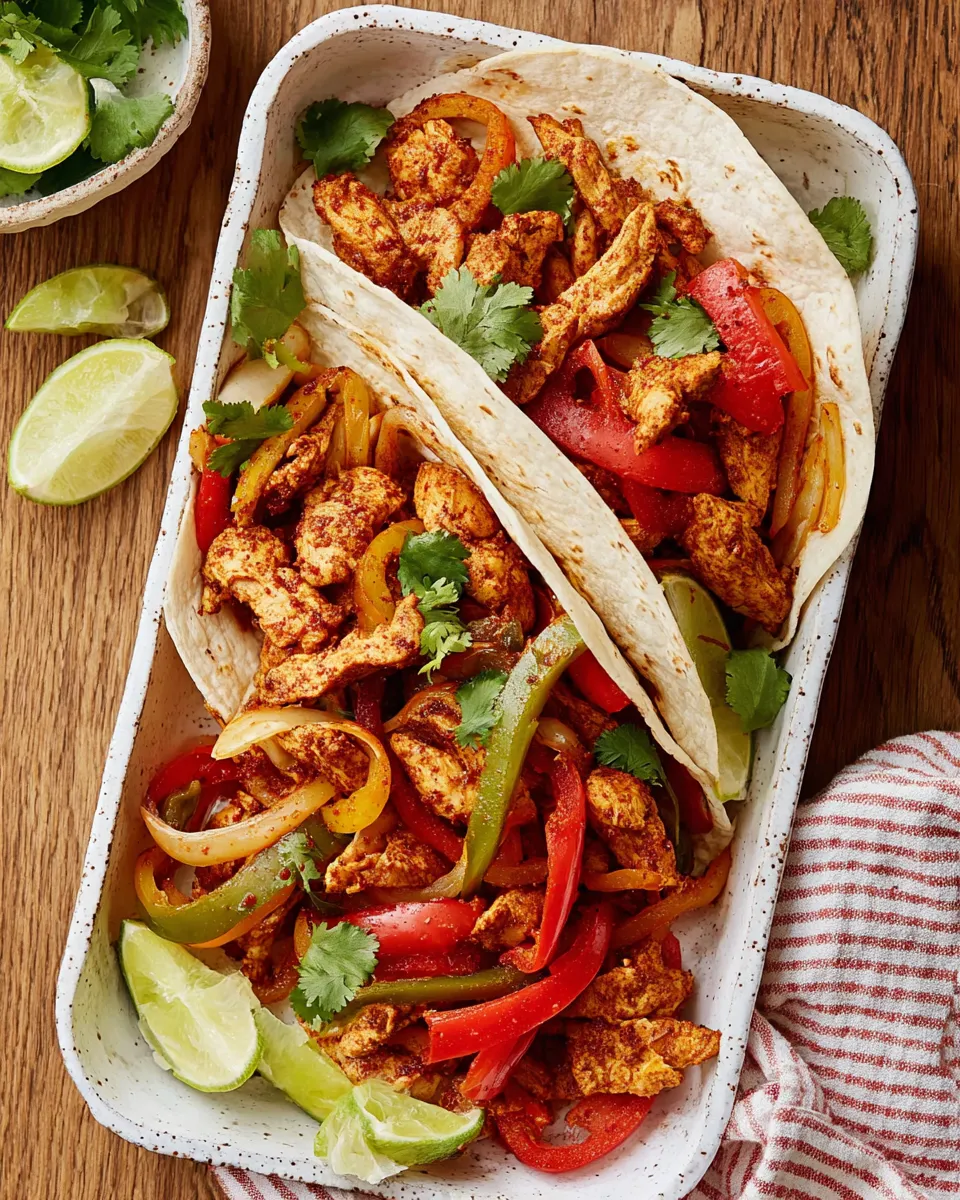 Delicious Sheet Pan Chicken Fajitas (For Two!) dish photo