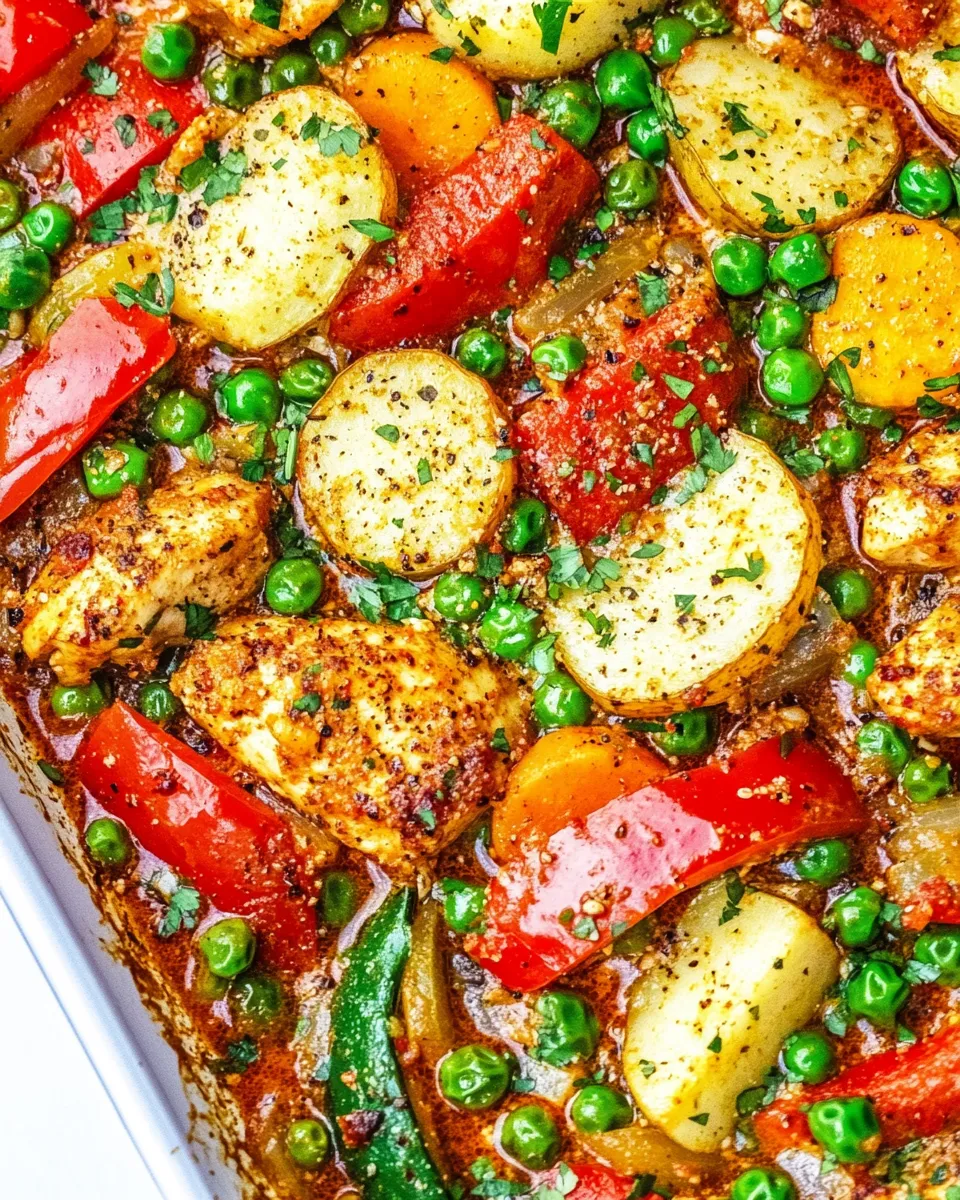 Easy Sheet Pan Curry Chicken and Vegetables recipe photo