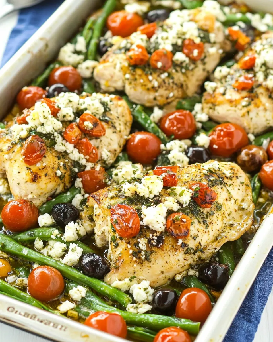 Classic Sheet Pan Greek Chicken Meal image