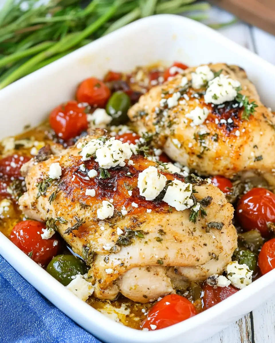 Delicious Sheet Pan Greek Chicken Meal dish photo